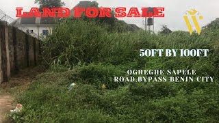 LAND FOR SALE IN BENIN CITY EDO STATE NIGERIA OGHEGHE SAPELE ROAD [upl. by Desai]