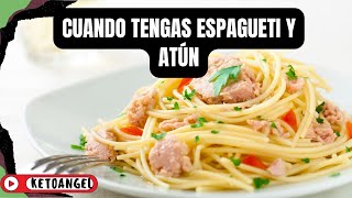 Cuando tengas espagueti y atún Una comida rápida fácil y deliciosa [upl. by Latton559]