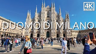 Inside The Duomo Di Milano Cathedral of Milan 🇮🇹 Italy 4K Walking Tour [upl. by Adnema]