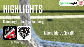 15 Spieltag Gamesright Oberliga Hamburg Highlights Altona 93  SV HalstenbekRellingen [upl. by Fagen]