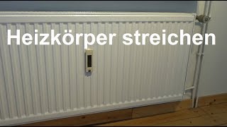 DIY Heizung streichen Heizkörper lackieren selbst machen Heizkörper streichen malen [upl. by Greenwood989]