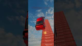 See which car gets to the top of the container🏁usa beamngdrive games shorts [upl. by Ilana275]