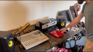 How I recorded a song on a cassette 8track II Tascam 488 [upl. by Layod]