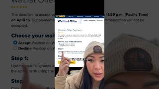 UC DAVIS WAITLIST advice 🍀🤞 collegeadmissions uc ucdavis waitlist advice collegeapps [upl. by Hutton]