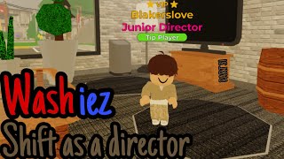 Washiez shift as a director PART 3  Roblox Washiez [upl. by Annaynek]