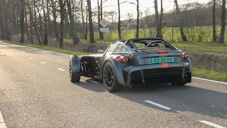 Donkervoort D8 GTO RS  Lovely Accelerating Sounds and Powerslides [upl. by Player]