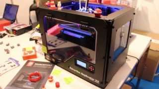 MakerBot Replicator 2X 3D printer  Two colour version  100 microns printing resolution  in HD [upl. by Bigod]