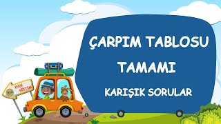 ÇARPIM TABLOSU  Karışık Çarpım Tablosu  Çarpım Tablosu Tamamı [upl. by Farmer]