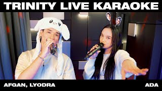 AFGAN LYODRA KARAOKE BARENGAN NYANYI ADA  TRINITY LIVE [upl. by Atimad705]