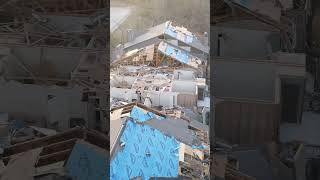 Drone footage of Arkansas tornado aftermath shorts [upl. by Jaala]