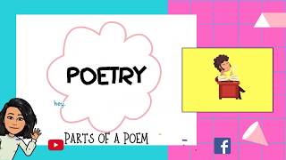 Parts of a Poem  Elements of Poetry  Poetry for Beginners [upl. by Eldin]