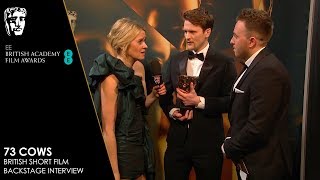 Winners React to BAFTA for British Short Film for 73 Cows  EE BAFTA Film Awards 2019 [upl. by Behm]