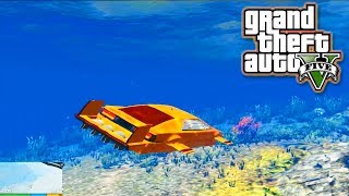 GTA 5 SUBMARINE SUPERCAR Under water Car Ocelot Ardent Aqua Gameplay  Enhanced Graphics Mod [upl. by Lyndsey]