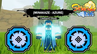 UPDATE New MINAKAZEAZURE Bloodline THE BEST CMODE  Shindo Life Roblox [upl. by Ansela]