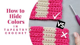 How to Hide Yarn in Tapestry Crochet [upl. by Henrique]