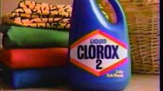 Liquid Clorox 2  Color Safe Bleach Commercial 1989 [upl. by Anawat]