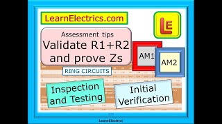 VALIDATE TEST RESULTS FOR RING CIRCUITS – R1R2 – Zs – AM1 AND AM2 ASSESSMENTS – TEST AND INSPECTION [upl. by Nyrb]