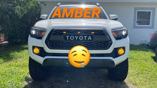 Tacoma Amber Fog Light Tint Laminx [upl. by Tullusus]