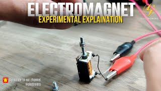 Electromagnet  Experimental Explaination  tech electrorers electromagnet [upl. by Neret]