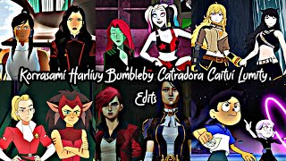 AWESOME KORRASAMI HARLIVY BUMBLEBY CATRADORA CAITVI LUMITY EDITS [upl. by Meela]