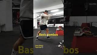 Basic combos basiccombos boxing training coachtraining elorde boxinggym elordegilmore [upl. by Leuams]