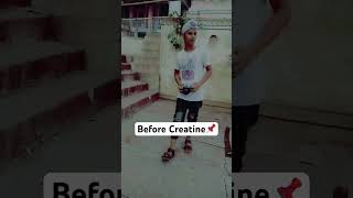 Big Difference before Creatine and after Creatine creatinemonohydrate creatine gym fitness diet [upl. by Ainaj90]