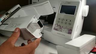 How to Set up The SE 600 Embroidery machine and Embroider [upl. by Oahc726]