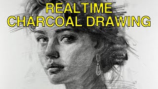 Realtime Charcoal Drawing 172 [upl. by Yadnus]