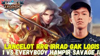 LANCELOT RRQ IRRAD GAK LOGIS COY‼️HAMPIR DAPET SAVAGE DI BASE MUSUH  MOBILE LEGENDS [upl. by Rebekkah]