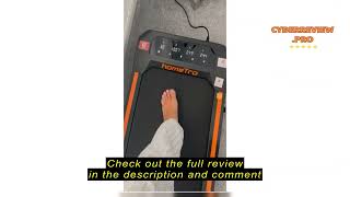 Review homeTro Incline Walking Pad Treadmill Walking Jogging Treadmills for Home Portable Compact [upl. by Rap]