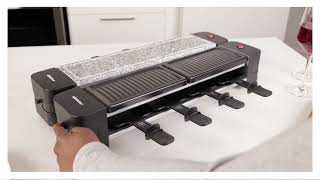 Lugano Extendable Hot Stone Grill amp Raclette [upl. by Alleris]