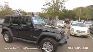 Autoline Preowned 2010 Jeep Wrangler Unlimitedv For Sale Used Walk Around Review Jacksonville [upl. by Taro724]