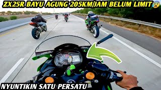 ZX25R NO LIMIT KECEPATAN 200KMJAM‼️ NGEPUR CBR250RR YAMAHA R3 NINJA 250 [upl. by Ursula]