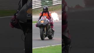 Rotary Powered Flame Throwing Bike  Crighton CR700W  Mallory Park Bike Bonanza 2024 [upl. by Jandel746]