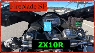 Fireblade SP Vs ZX10R [upl. by Heida]