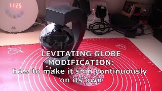 Levitating Globe desk gadget mod how to make it rotate continuously [upl. by Aniratak]