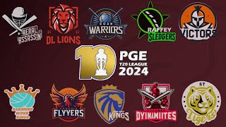 PGE T20 League 2024 Official Teams  Fixtures PGET2024 [upl. by Dwight77]