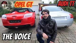 THE VOICE Opel GT Roadster 20L 16v turbo 264cv 2008 VS Audi TT mk1 225cv 1999 [upl. by Annairt521]