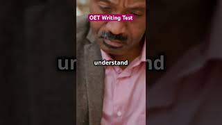 OET Writing Test oet shorts oetpractice [upl. by Schifra]