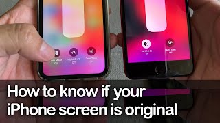 How to know if your iPhone screen is original  Apple Trade in program  True Tone Display [upl. by Anomer661]