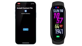 Installing thirdparty custom watch faces on a Xiaomi Mi Band 6 using iOS and AmazTools [upl. by Ernald]