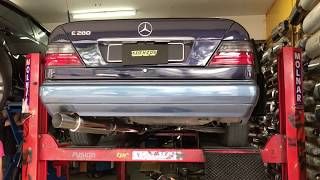 Mercedes Benz w124 E280 straight flow muffler [upl. by Anehta87]