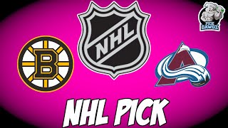 Boston Bruins vs Colorado Avalanche 12322 NHL Free Pick Free NHL Betting Tips [upl. by Charbonnier]