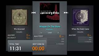 Weeper On The Shore  Amorphis Lead  D G C F A D Guitar Tab [upl. by Alitta]