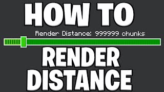 How To Change Render Distance For Minecraft Bedrock Edition  Xbox Windows IOS Android Switch [upl. by Favien984]