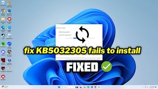 FIXED KB5032305 fails to install in Windows 11 [upl. by Graniah]