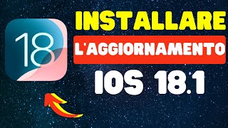 Come installare laggiornamento iOS 181 [upl. by Leora944]