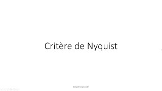 Critère de Nyquist partie 2 [upl. by Pattison]