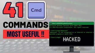 41 Most Helpful CMD Commands For Beginners in HindiUrdu  Latest Video [upl. by Deina]