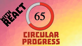 Circular Progress Bar using React and Css [upl. by Yadsendew]